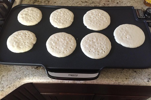 Making Pancakes on Presto 07061 22-inch Electric Griddle With Removable Handles